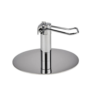 Ayala Thomas 01 P-7 Scaun de Coafor Negru cu Bază Rotundă Argintie