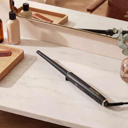BaBylissPRO High Performance Conical Wand– Ondulator Conic Profesional pentru Bucle Naturale și Beach Waves
