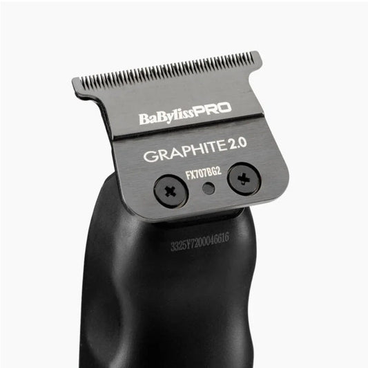 BaBylissPRO LO‑PROFX Compact Trimmer – Aparat Profesional de Contur, Ultra‑Compact, Lamă T Grafită 2 mm, 6800 RPM
