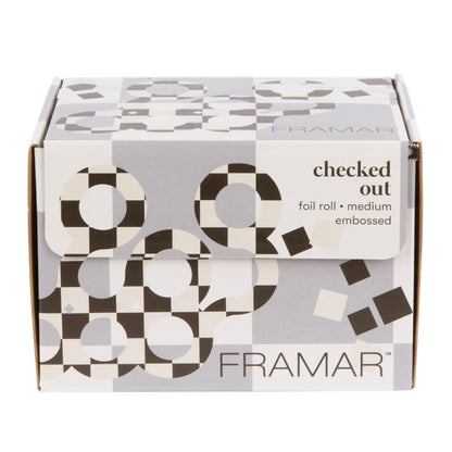 Framar Checked Out – Rolă Profesională de Folie din Aluminiu pentru Șuvițe, 12,7 cm x 97,5 m