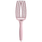 Olivia Garden Fingerbrush Care Iconic Double Bristle Pastel Pink - Perie Profesională pentru Descurcare și Îngrijire