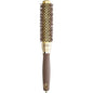 Olivia Garden Expert Blowout Speed XL Wavy Bristles Gold & Brown Perie Profesională pentru Blow-Dry Rapid 25
