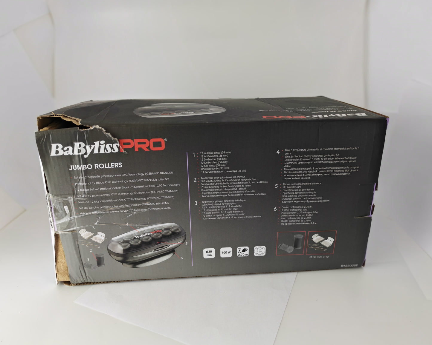 BaByliss PRO Rollers 12 Bigudiuri Incalzite RESIGILAT