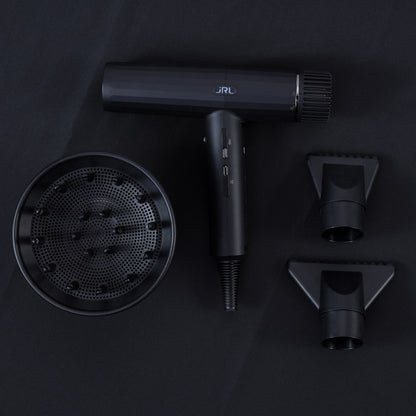 JRL Set Uscator de par Forte Pro Dryer 90.000 RPM + 2 Perii pentru par