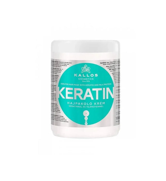 Kallos Mască Keratină cu Proteine din Lapte – Regenerare Intensă pentru Toate Tipurile de Păr, 1000 ml