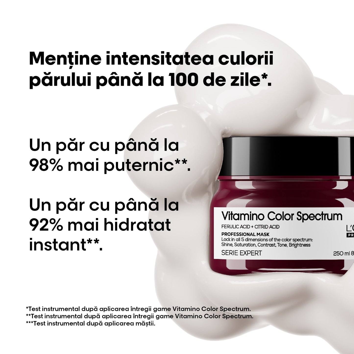 Oréal Professionnel Vitamino Color Spectrum 250ml – Mască pentru Păr Vopsit, Fixare Intensă a Culorii și Strălucire Oglindă