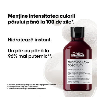 L’Oreal Professionnel Serie Expert Vitamino Color Spectrum – Șampon Vegan Fără Sulfați pentru Fixarea Culorii și Strălucire Intensă