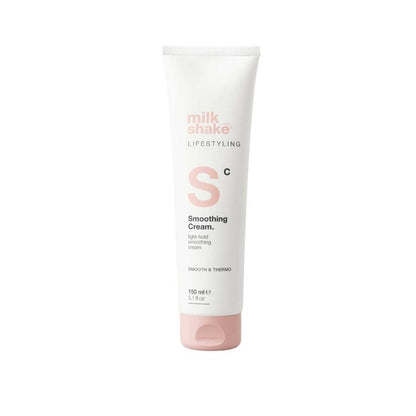 Milk Shake Lifestyling Smoothing Cream 150ml – Cremă Profesională pentru Netezirea Părului cu Protecție Termică și Efect Anti-Frizz