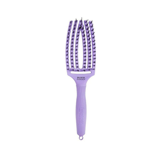 Olivia Garden Fingerbrush Combo Lavender – Perie Curbată Profesională cu Peri Mistreț & Nylon