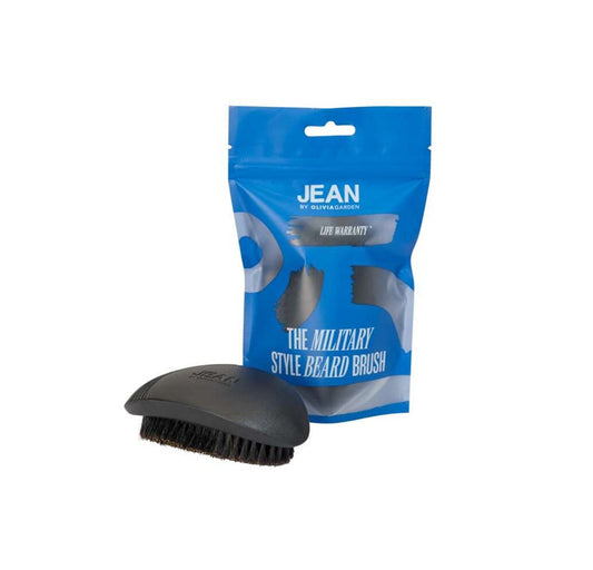 Olivia Garden JEAN The Military Style Beard Brush Perie Profesională pentru Barbă cu Păr de Mistreț