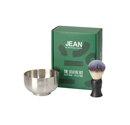 Olivia Garden The Shaving Kit Set Profesional de Bărbierit (Pămătuf + Bol pentru Spumă)