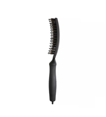 Olivia Garden FingerBrush Combo Medium Full Black – Perie Profesională Antistatică cu Peri Naturali de Mistreț și Nylon