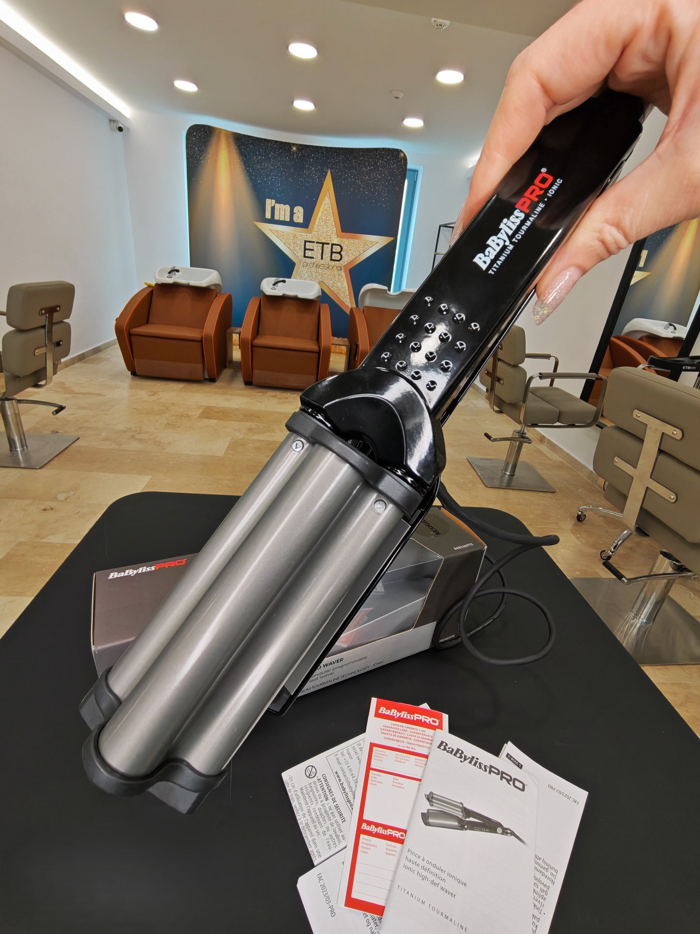 BabylissPro Hi-Def Waver Ondulator De Păr Profesional 19mm CU AMBALAJ DETERIORAT