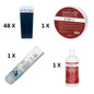 Pachet 48 bucati ceara premium albastra cu aplicator lat 100ml