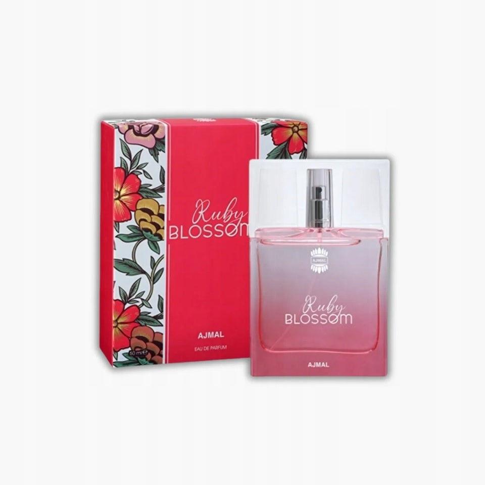 Ajmal Ruby Blossom Eau de Parfum 50 ml – Esență floral-fructată captivantă pentru femei elegante și moderne