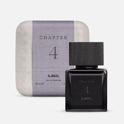 Ajmal Chapter 4 EDP Unisex 50ml – Eleganță fumurie cu note de piele, cireșe negre și lemn nobil
