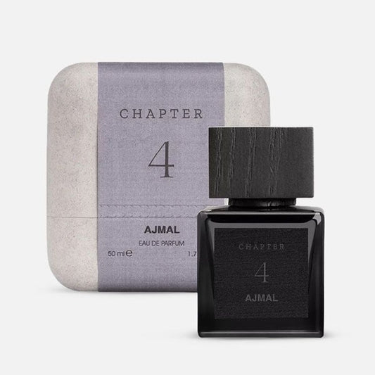 Ajmal Chapter 4 EDP Unisex 50ml – Eleganță fumurie cu note de piele, cireșe negre și lemn nobil