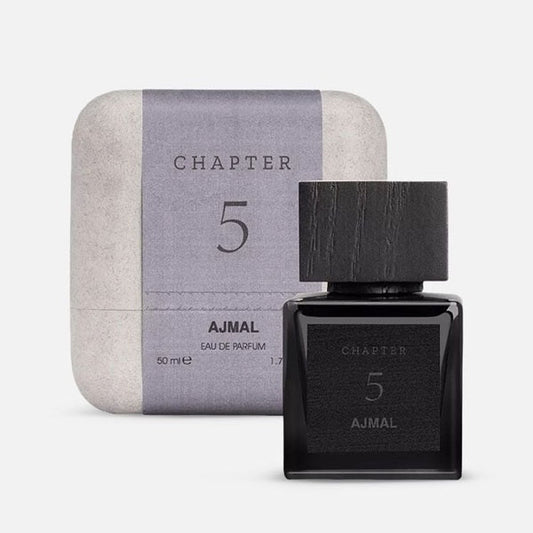 Ajmal Chapter 5 EDP Unisex 50ml – Parfum unisex misterios cu note de cerneală, fum și lemn prețios