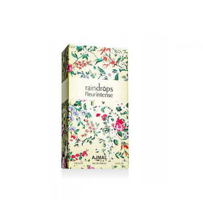 Ajmal Raindrops Fleur Intense EDP 100ml – Parfum floral-fructat seducător, cu note catifelate de vanilie și piersică albă