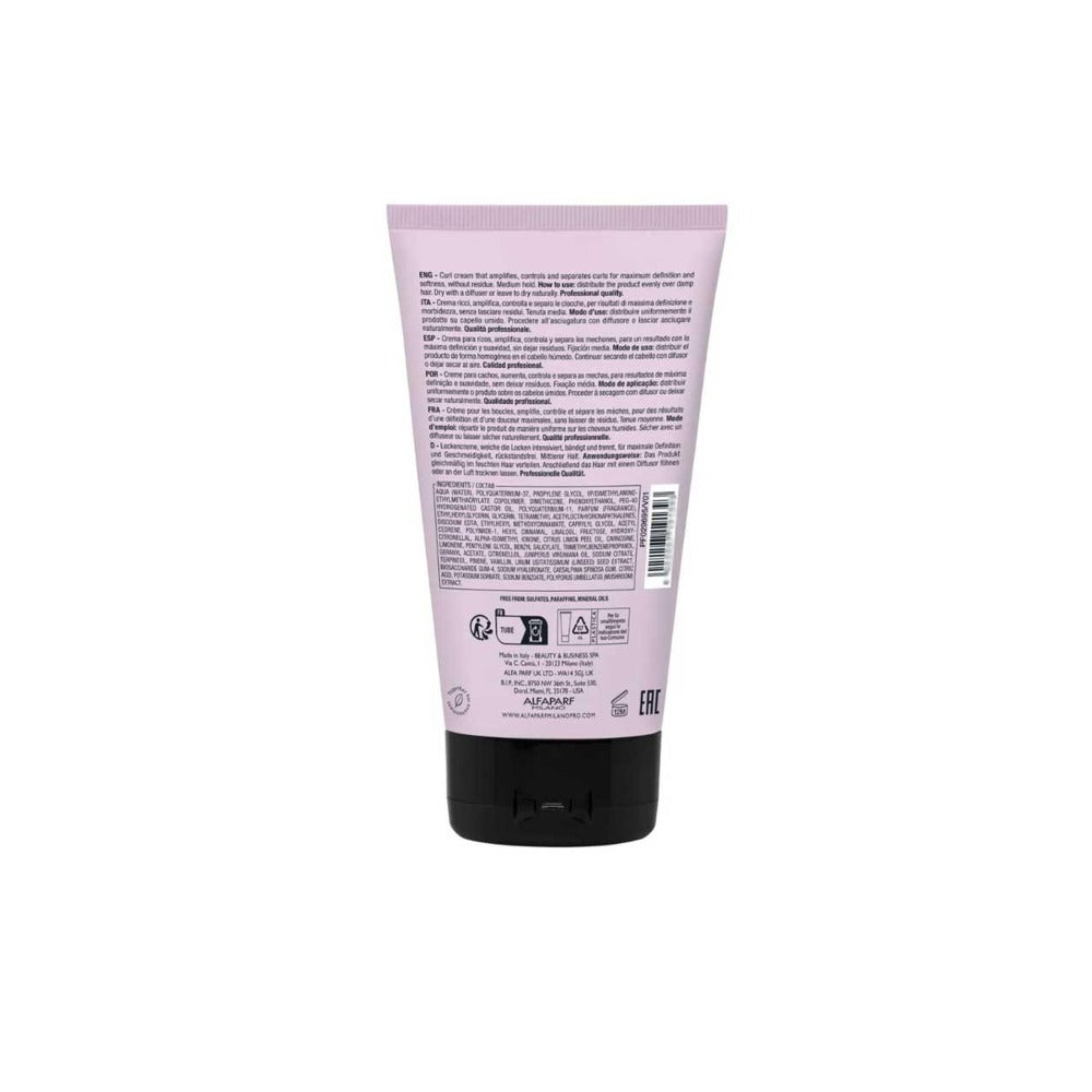 Alfaparf Milano Semi di Lino Style & Care Twisted Curls – Cremă Profesională pentru Definirea Buclelor 150 ml