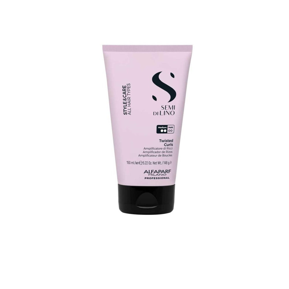 Alfaparf Milano Semi di Lino Style & Care Twisted Curls – Cremă Profesională pentru Definirea Buclelor 150 ml