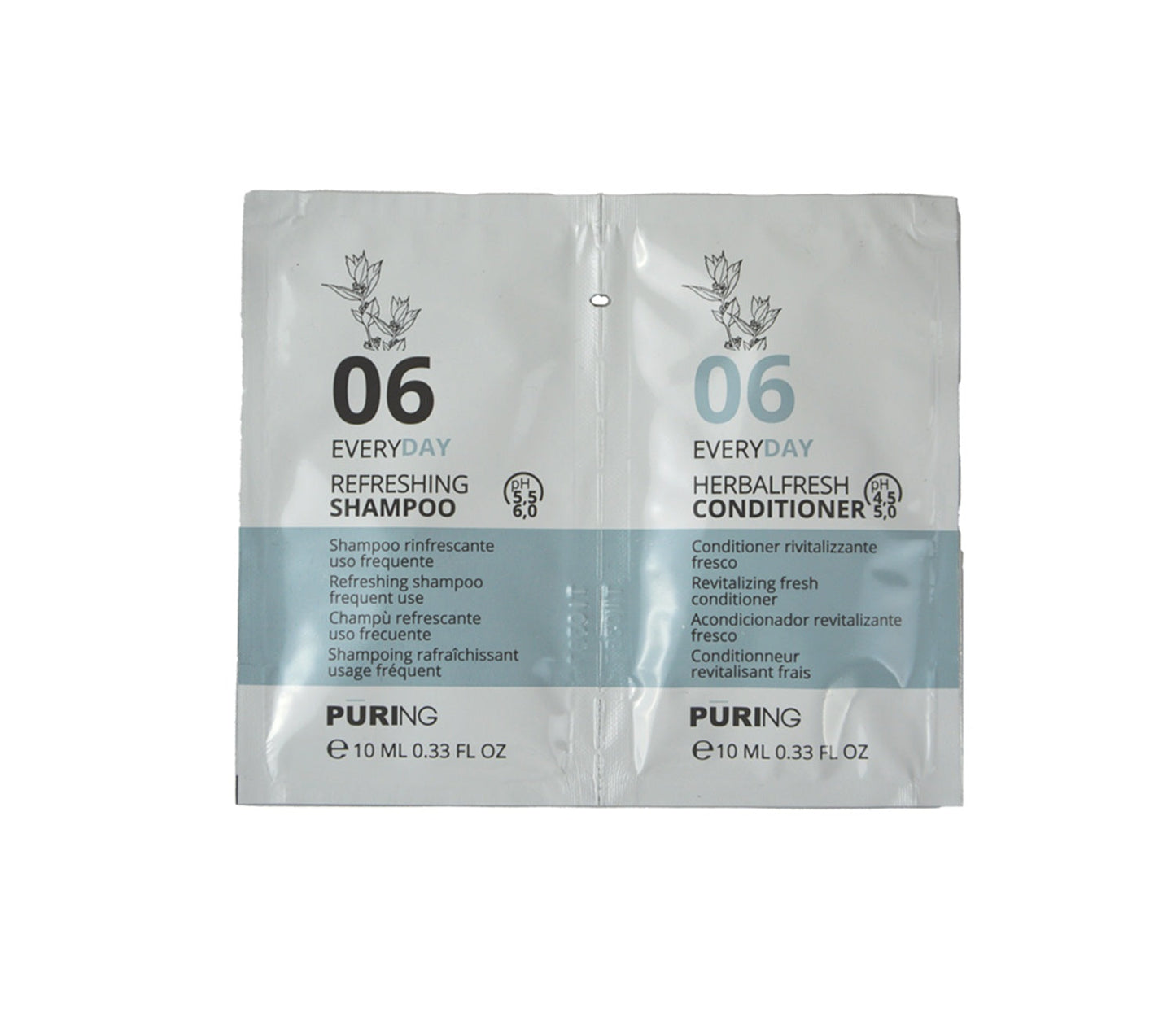 Puring Everyday Șampon și Balsam pentru Toate Tipurile de Păr 10ml + 10ml