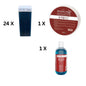 Pachet 24 bucati ceara premium albastra cu aplicator lat 100ml