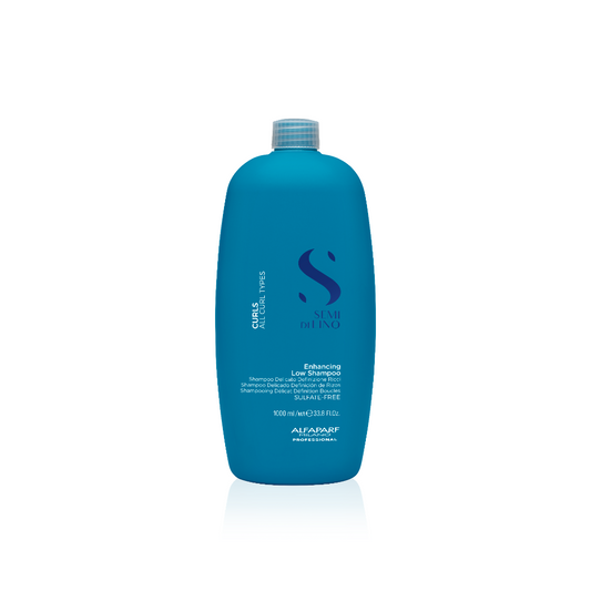 Alfaparf Milano Semi di Lino Curls Enhancing Low Shampoo – Șampon Delicat pentru Păr Ondulat și Creț, Hidratare și Anti‑Frizz
