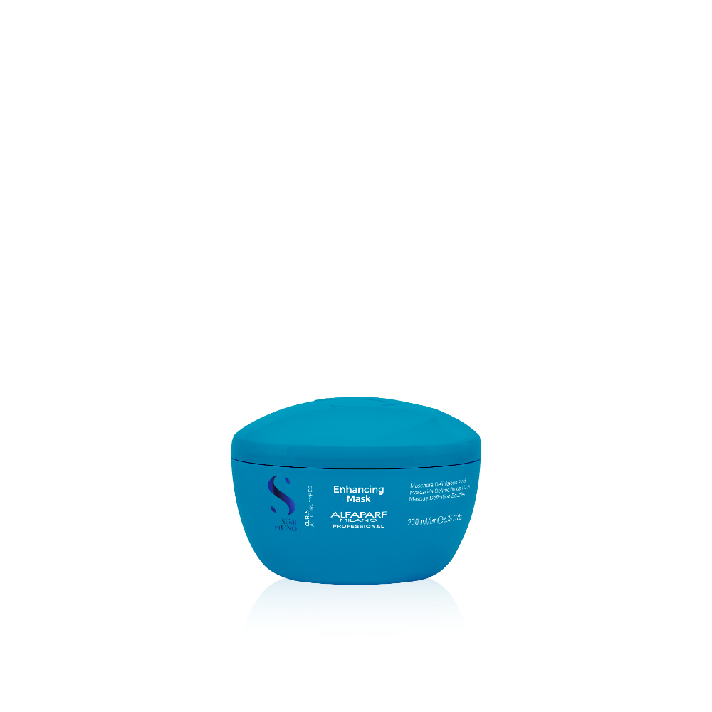 Alfaparf Milano Semi di Lino Curls Enhancing Mask – Mască Profesională pentru Păr Cret și Ondulat, Hidratare Intensă, Definire Bucle și Efect Anti-Frizz