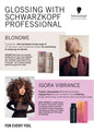 Schwarzkopf Professional BLONDME & IGORA VIBRANCE – One Pager Tehnic, Ghid pentru Tonifiere și Glossing Blond