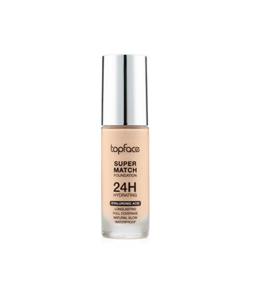 Topface Fond de Ten Super Rezistent 24H – Acoperire Perfectă, Hidratare Intensă și Look Natural de Durată