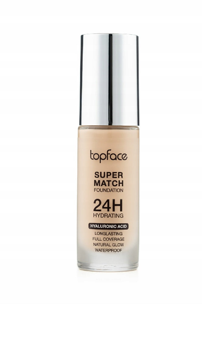 Topface Fond de Ten Super Rezistent 24H – Acoperire Perfectă, Hidratare Intensă și Look Natural de Durată