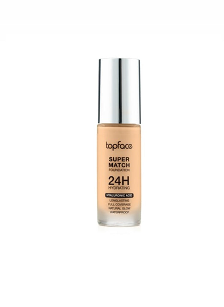 Topface Fond de Ten Super Rezistent 24H – Acoperire Perfectă, Hidratare Intensă și Look Natural de Durată