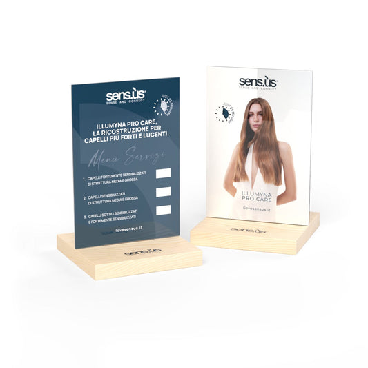 Sensus Display de Masă Transparent 2025 – Suport Elegant pentru Afiș