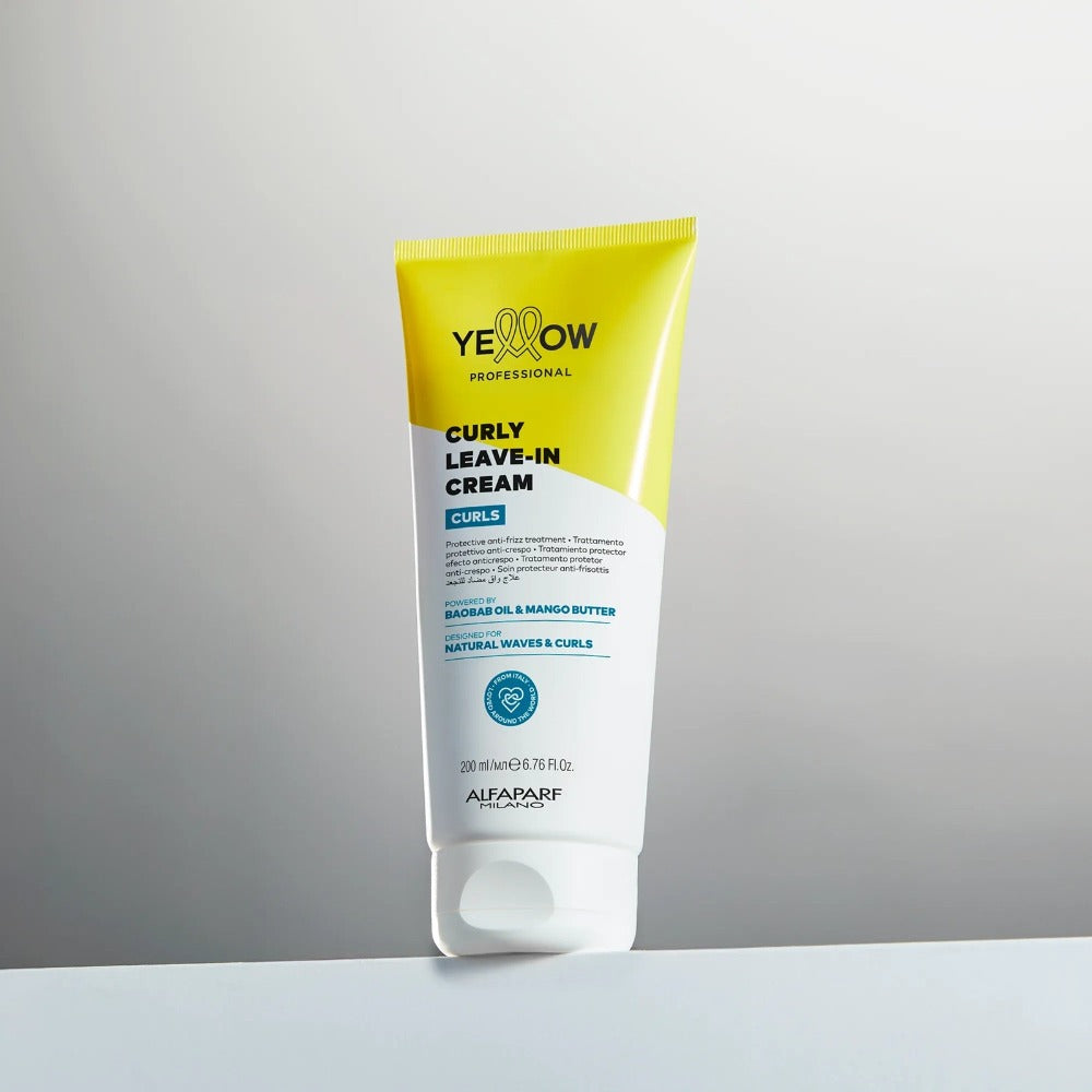 Yellow Curls Leave-in Cremă Anti-Frizz pentru Definirea Buclelor 200ml