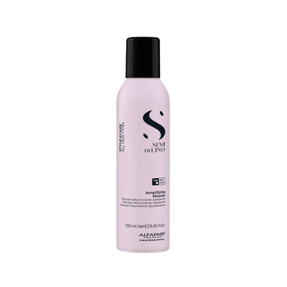 Alfaparf Milano Semi Di Lino Style&Care Amplifying Mousse 250ml – Spumă Profesională pentru Volum Ușor și Strălucire