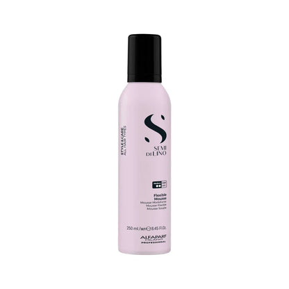 Alfaparf Milano Semi Di Lino Style&Care Flexible Mousse 250 ml – Spumă de Styling Versatilă pentru Volum Natural și
