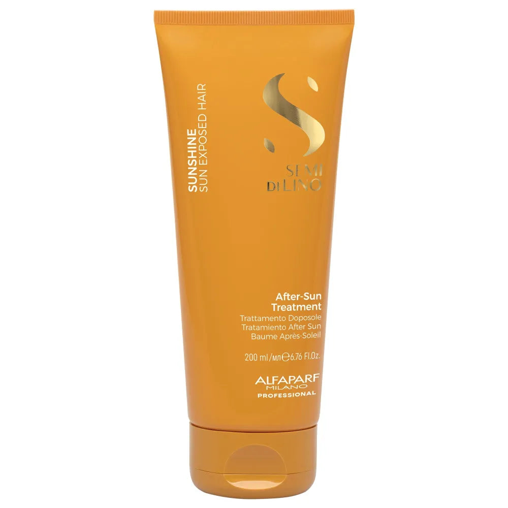 Alfaparf Semi di Lino Sunshine After-Sun Hair Treatment 200ml – Tratament nutritiv post-soare cu protecție UV