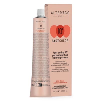 AlterEgo Fast Color 10 Min Vopsea Păr Permanentă 100ml - Acoperire 100% - Păr