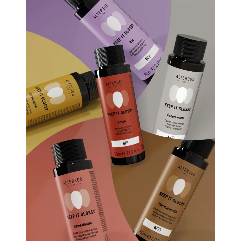 AlterEgo Keep It Glossy 60ml – Vopsea demi-permanentă profesională pentru păr strălucitor sănătos și plin de viață
