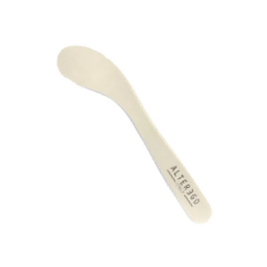 AlterEgo Spatulă Albă din Bambus – Accesoriu Profesional pentru Aplicare Igienică și Precisă - Păr