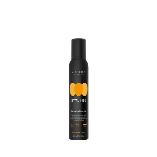 AlterEgo StylEgo Crunchy Bounce Gel-Mousse Spumă cu Textură de Gel pentru Bucle Sculptate Definite și Rezistente
