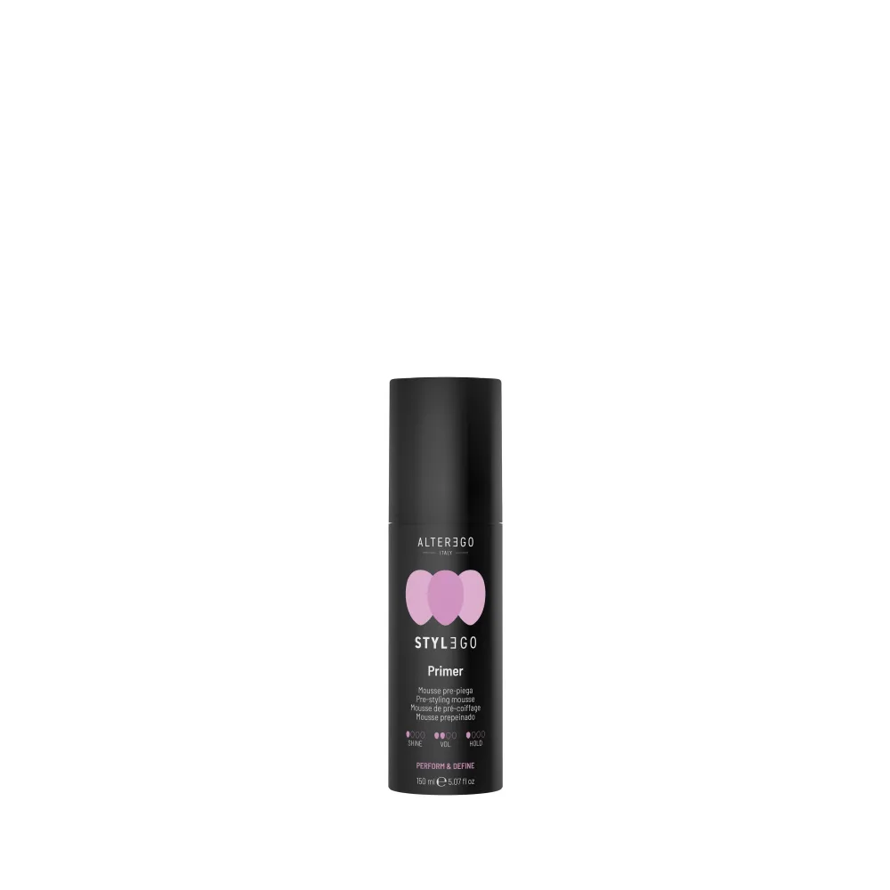 AlterEgo StylEgo Primer Mousse – Spumă de Bază pentru Coafuri cu Volum și Textură 175 ml - Păr