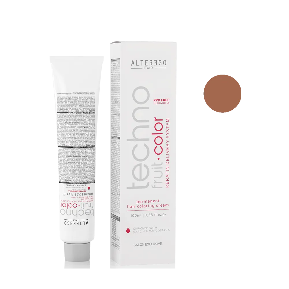 AlterEgo Techno Fruit Color Vopsea De Păr Permanentă 100ml - 100 ml / 10.42 Blond Platinat Arămiu Irise - Păr