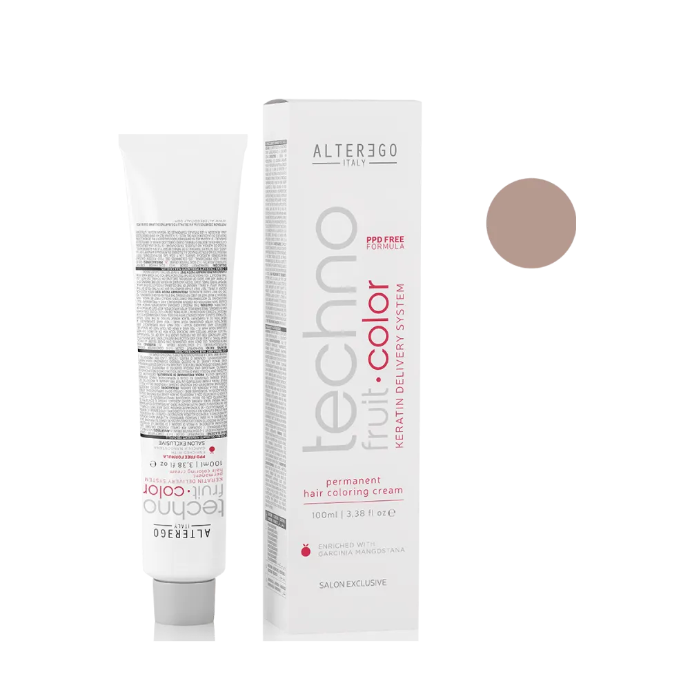 AlterEgo Techno Fruit Color Vopsea De Păr Permanentă 100ml - 100 ml / 11.21 Superlighteners Irise Cenușiu - Păr