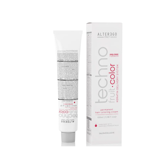 AlterEgo Techno Fruit Color Vopsea De Păr Permanentă 100ml - 100 ml / 1.0 Negru - Păr