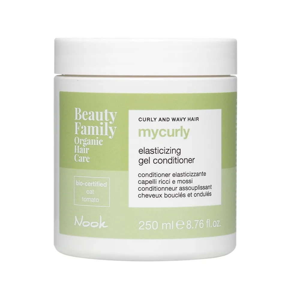 Balsam Organic Tip Gel Pentru Hidratarea Și Definirea Părului Creț Și Ondulat Nook Beauty Family MyCurly Elasticizing