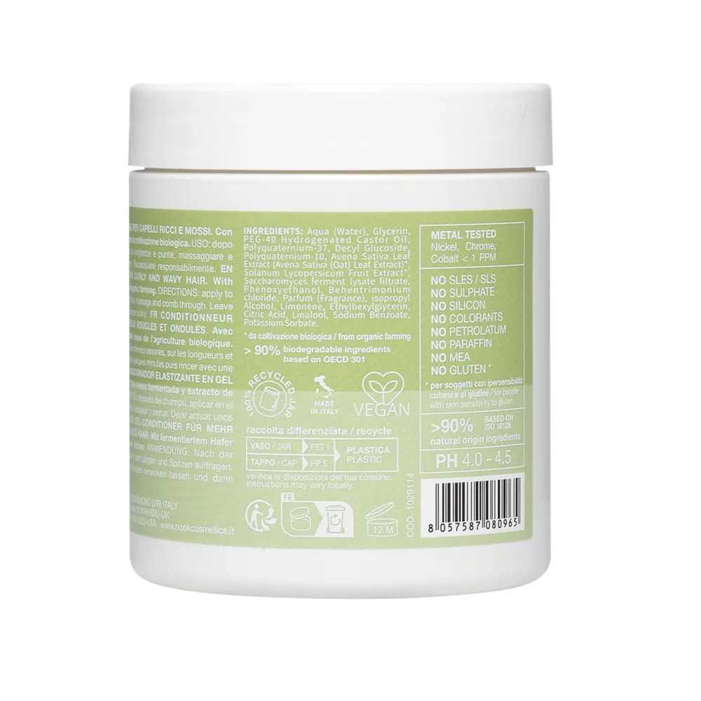 Balsam Organic Tip Gel Pentru Hidratarea Și Definirea Părului Creț Și Ondulat Nook Beauty Family MyCurly Elasticizing