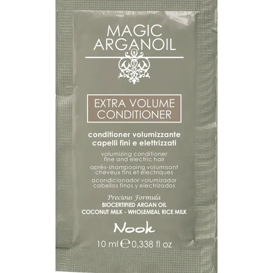 Balsam Pentru Extra Volum Nook Magic Argan Oil Extra Volume mostră 10ml - Păr