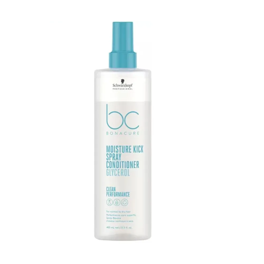 Schwarzkopf Professional Bonacure Clean Performance Moisture Kick Balsam Spray Par Uscat 400ml